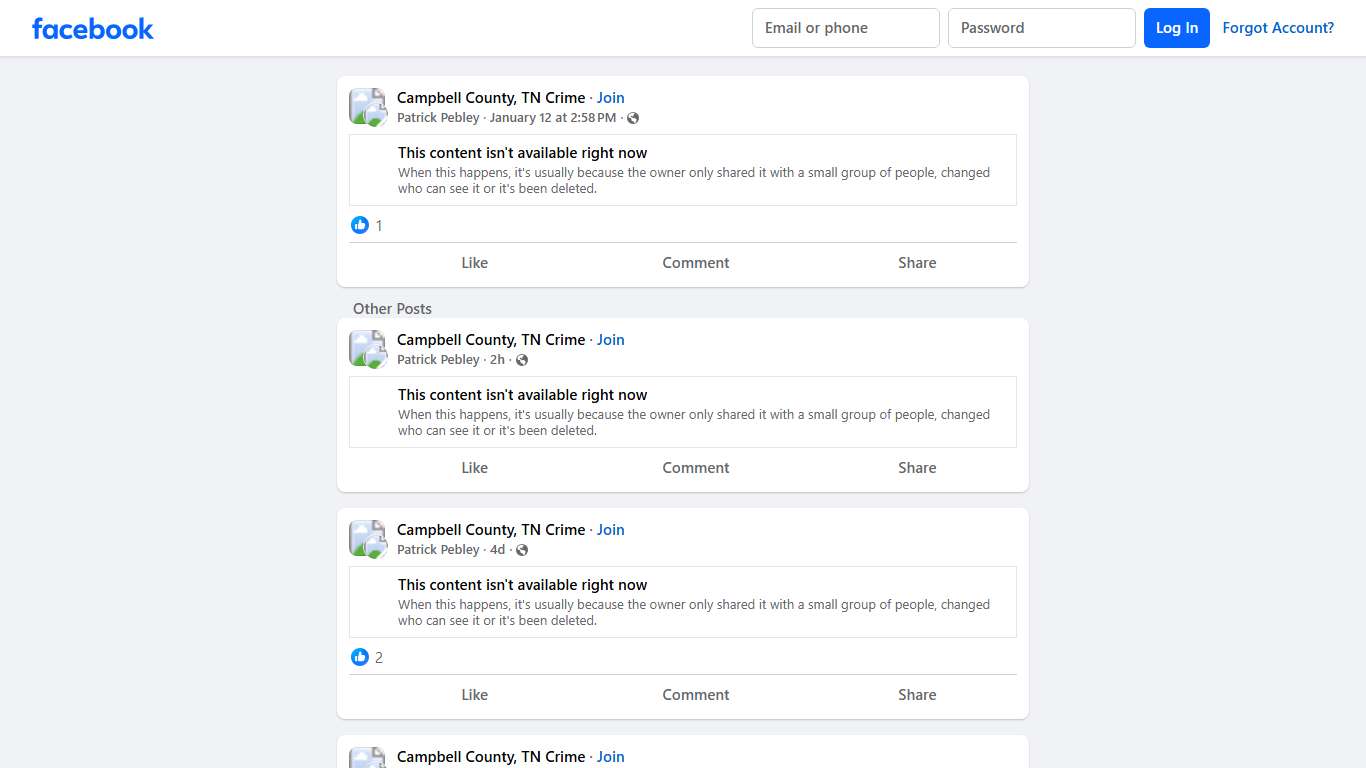 Campbell County, TN Crime | Facebook